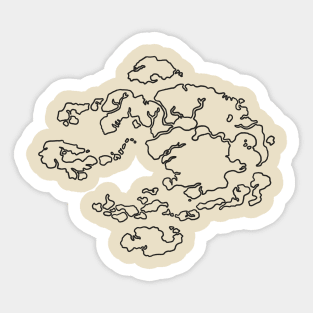 Avatar Map Outline Sticker